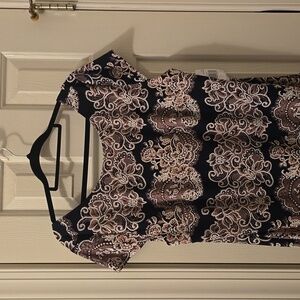 RN STUDIO BRAND WOMEN'S PETITE  BLUE & PINK FLORAL DRESS SIZE 16P